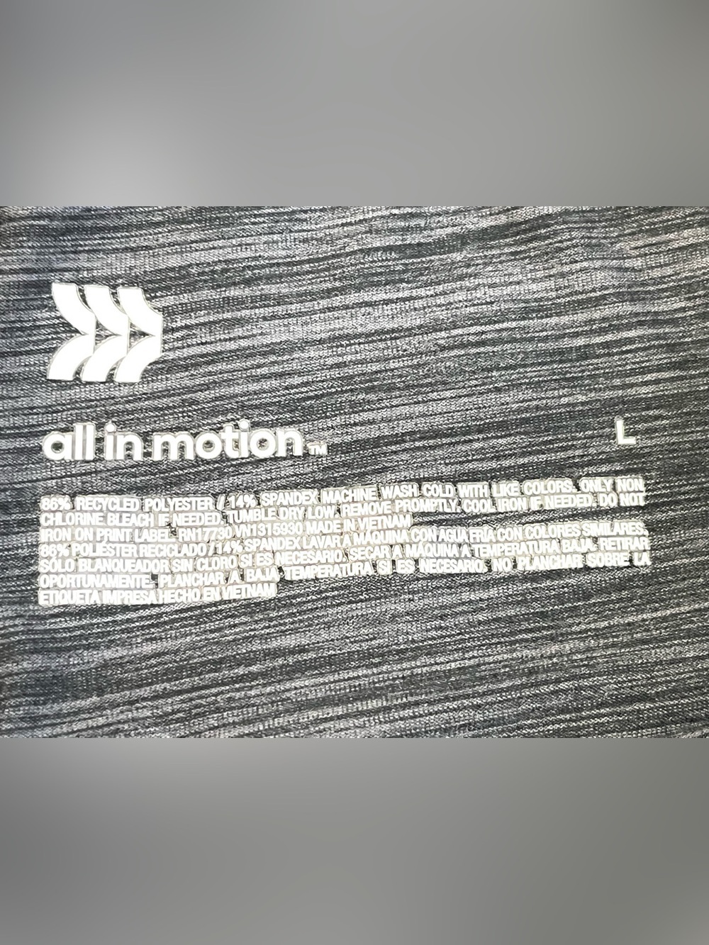 All in Motion Charcoal Gray Heather Athletic Shorts Pockets Women’s Size Large - Picture 10 of 16